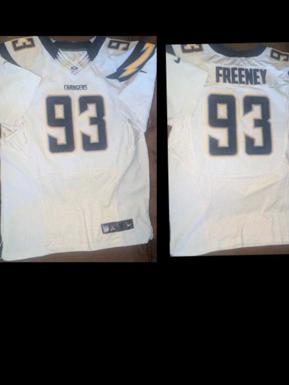 NFL Chargers Freeney #93 Football Nike Jersey Mens Size 44